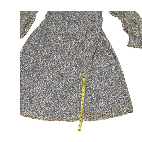 NWT Forever 21 Plus Size 1X Purple Ditsy Floral Print Midi Dress fairy boho - Picture 9 of 10